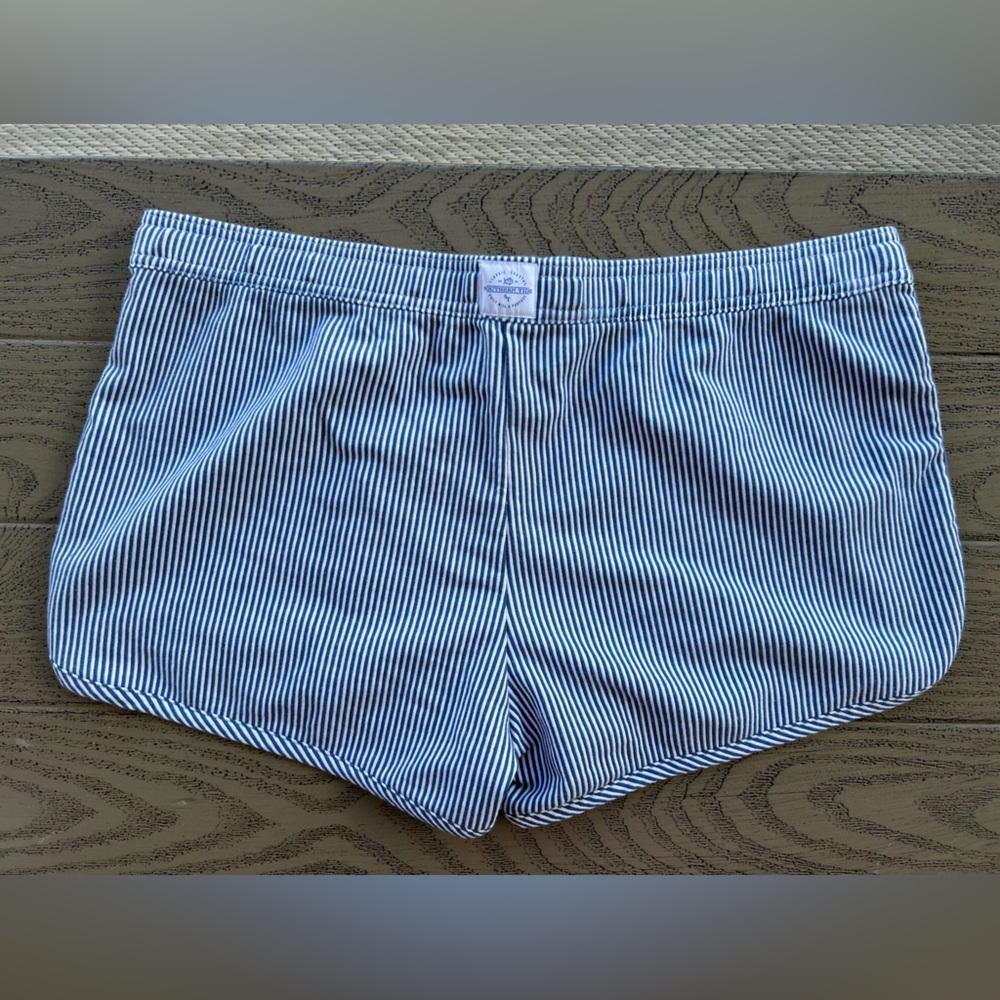 NWT: Southern Tide: Women's Blue Stripe Lounge Shorts: Size XL - Picture 6 of 8